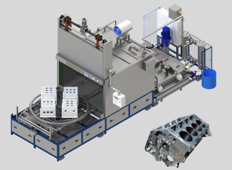 Front Loading Cleaning & Degreasing Machine